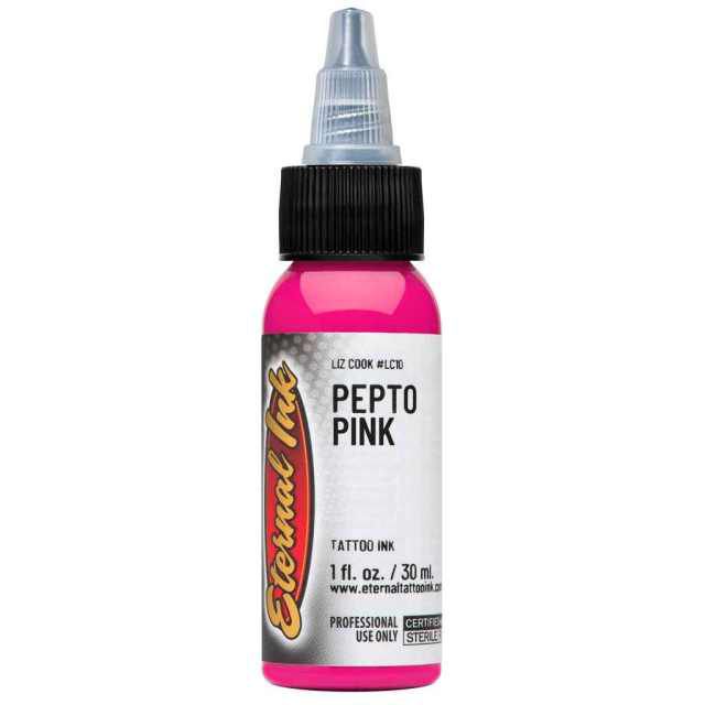 Pepto Pink Ink – Pigmento rosa luminoso de Eternal Ink ideal para trabajos profesionales.